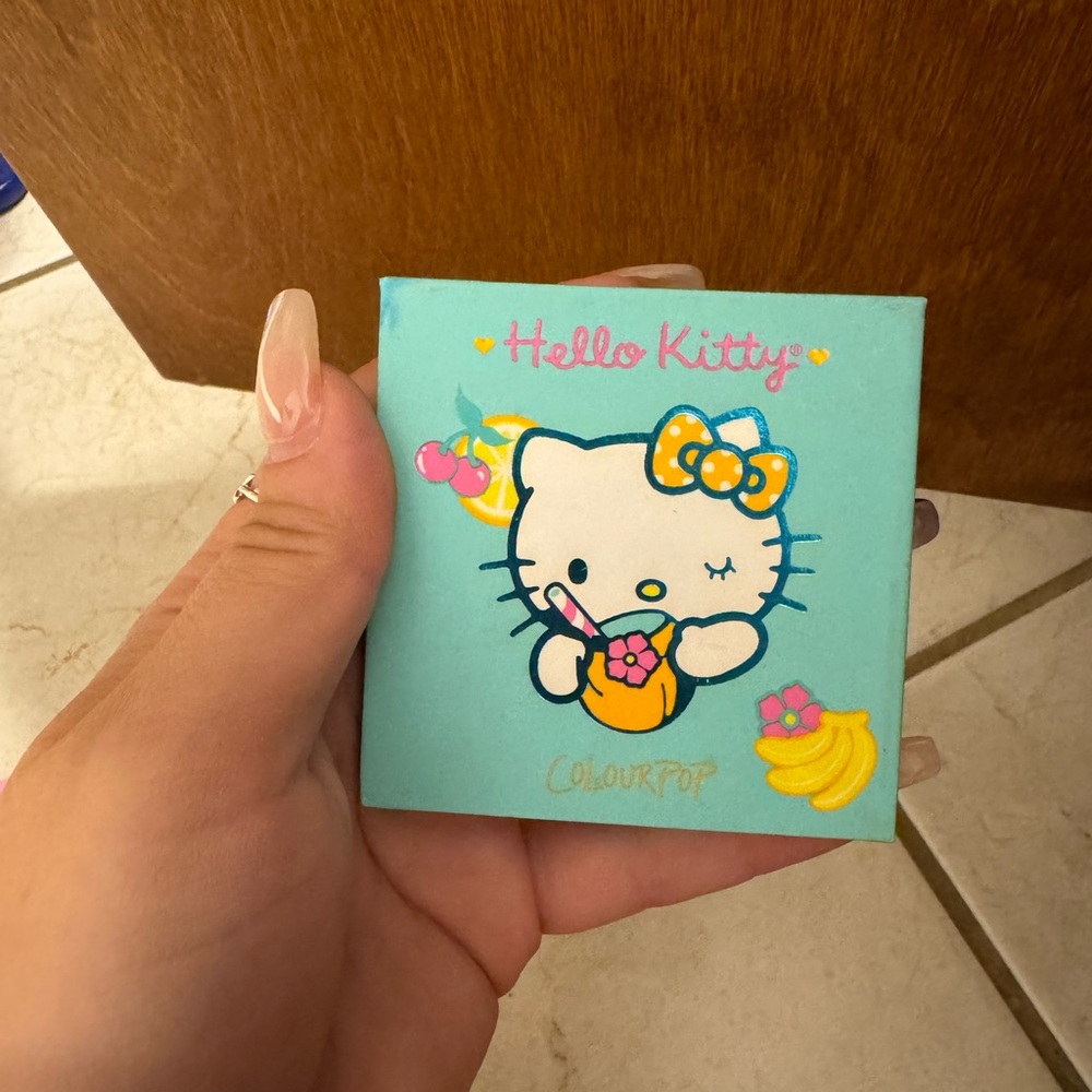 ColourPop Hello Kitty blue eyeshadow